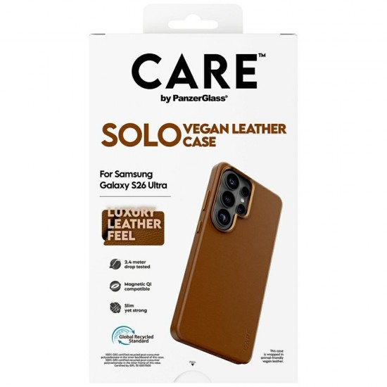 CARE by PanzerGlass Solo Qi Case for Samsung Galaxy S26 Ultra - Brown
