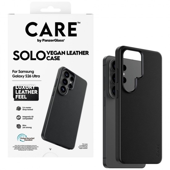 CARE by PanzerGlass Solo Qi Case for Samsung Galaxy S26 Ultra - Black