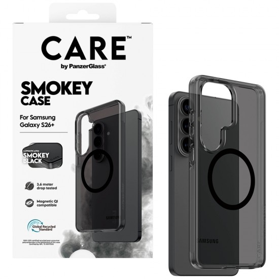 CARE by PanzerGlass Urban Explorer Smokey Case w. Black Qi for Samsung Galaxy S26+ - Black