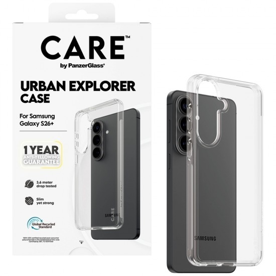 CARE by PanzerGlass Urban Explorer Transparent Case for Samsung Galaxy S26+ - transparent