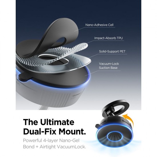 Spigen MFT36 MagSafe Car Holder for Dashboard/Windshield - Black