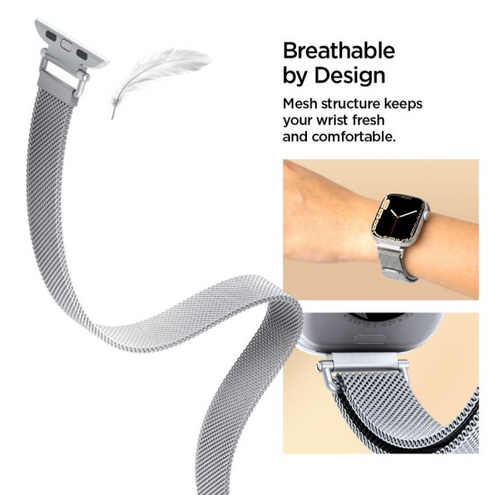 Spigen WBM4 Strap for Apple Watch (40 / 41 / 42 mm) - Silver