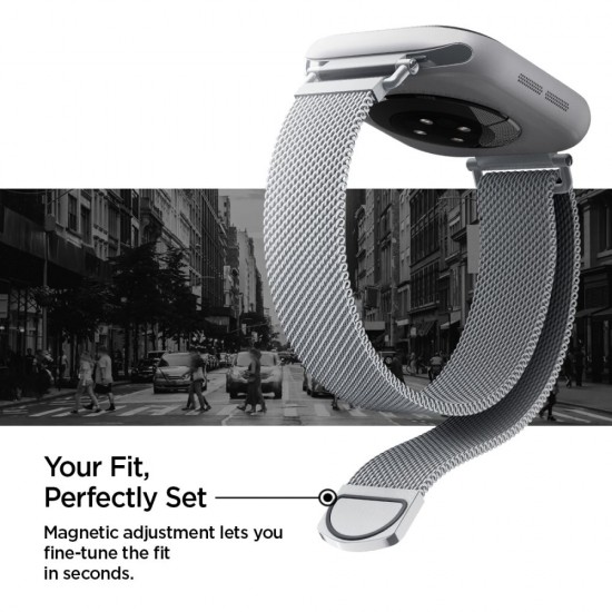 Spigen WBM4 Strap for Apple Watch (40 / 41 / 42 mm) - Silver