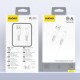 Dudao L25SL 30W USB-A - Lightning Cable with Soft Silicone Braid 1m - White