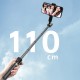 Dudao F18 Selfie Stick 1.1m with Tripod and Bluetooth Remote Control - Black