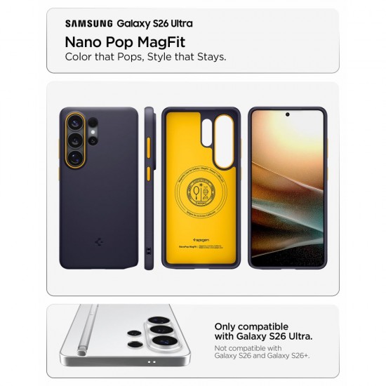 Spigen Nano Pop Mag MagSafe Case for Samsung Galaxy S26 Ultra - Blue