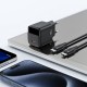 Acefast A113 GaN PD 20W USB-C Wall Charger with Display with USB-C Cable - Black