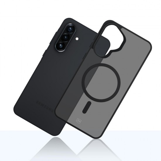 3mk Smoke MagCase for Samsung Galaxy A37 - Gray-Translucent