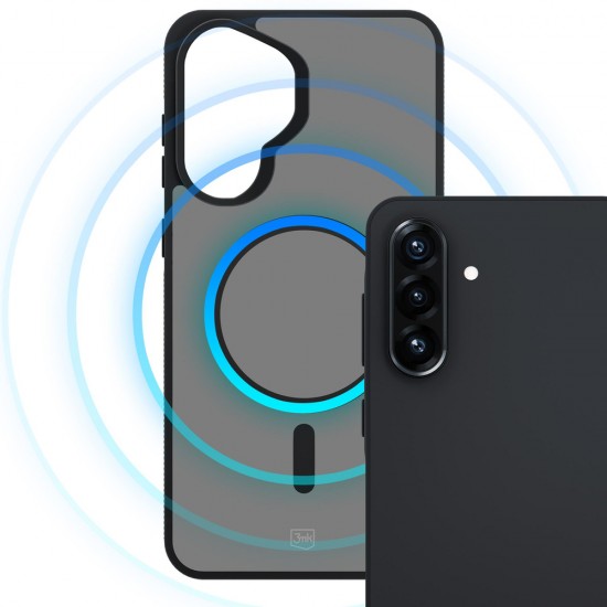 3mk Smoke MagCase for Samsung Galaxy A57 - Gray-Translucent