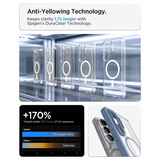 Spigen Ultra Hybrid Mag MagSafe Case for Samsung Galaxy S26 Ultra - Clear Blue