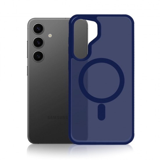 3mk Smoke MagCase for Samsung Galaxy S24 - Blue-Translucent