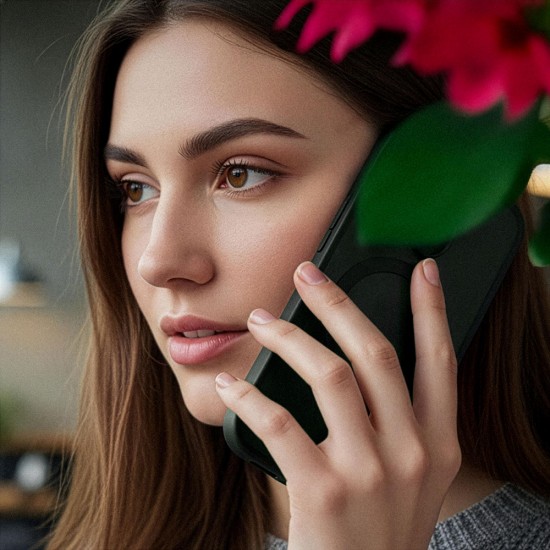 3mk Smoke MagCase for Samsung Galaxy S25 - Green-Translucent