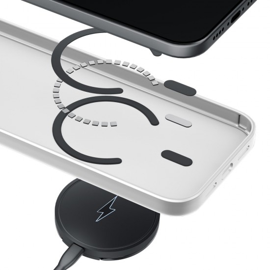 3mk Smoke MagCase for iPhone 17 Pro - White-Translucent