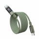 Choetech XCC-1068 PD 60W USB-C - USB-C Cable with Display 1.2 m - Green