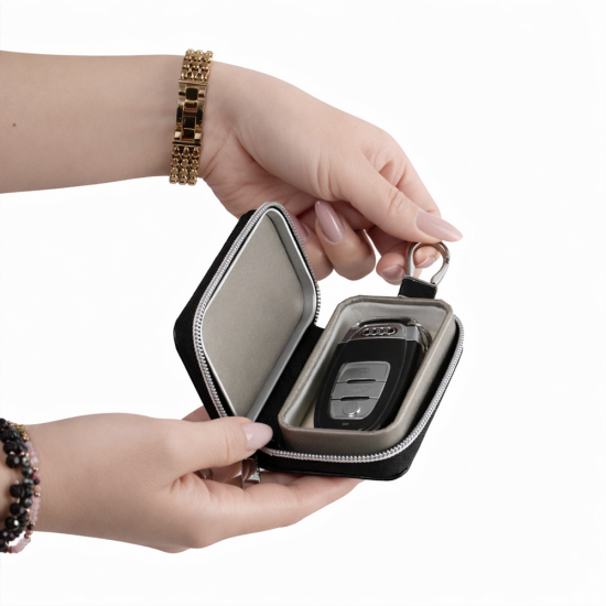 Wozinsky WBS-20 RFID Anti-Theft Car Key Case - Faraday Cage - Black