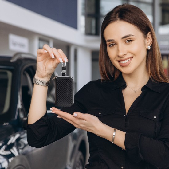 Wozinsky WBS-20 RFID Anti-Theft Car Key Case - Faraday Cage - Black