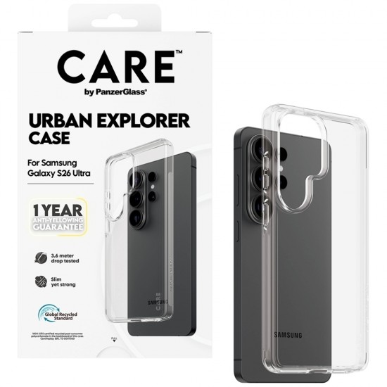 CARE by PanzerGlass Urban Explorer Transparent Case for Samsung Galaxy S26 Ultra - transparent