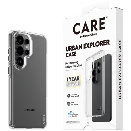 CARE by PanzerGlass Urban Explorer Transparent Case for Samsung Galaxy S26 Ultra - transparent