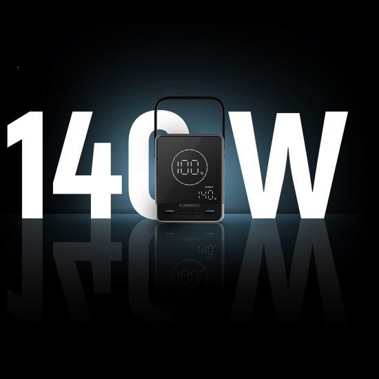 Cuktech Powerbank 300W 40000mAh with Wireless Charging 2x USB-C + 2x USB-A - Black