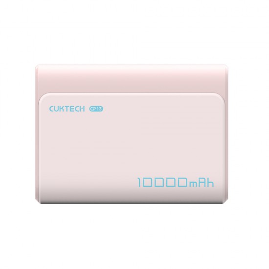 Powerbank Cuktech CP13 30W 10000mAh USB-C + USB-A - pink