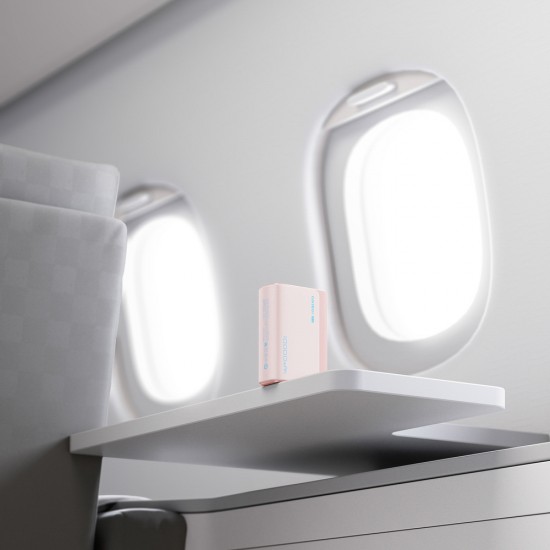 Powerbank Cuktech CP13 30W 10000mAh USB-C + USB-A - pink