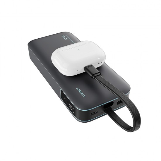 Cuktech LPB200N 40W 20000mAh Powerbank with Integrated Cable - Gray