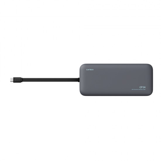 Cuktech LPB200N 40W 20000mAh Powerbank with Integrated Cable - Gray