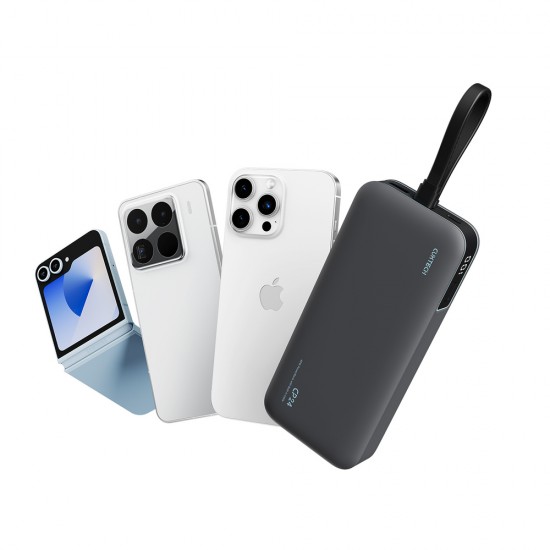 Cuktech LPB200N 40W 20000mAh Powerbank with Integrated Cable - Gray