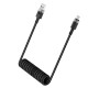 Acefast C14-04 USB-A - USB-C Cable Spring 480Mb/s 3A 1.2m - Black
