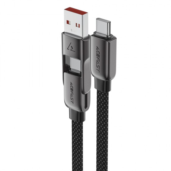 Acefast C13-05 USB-C - USB-A / USB-C Cable 480Mb/s 3A 0.2m - Black