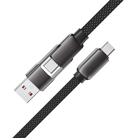 Acefast C13-05 USB-C - USB-A / USB-C Cable 480Mb/s 3A 0.2m - Black