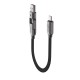 Acefast C13-05 USB-C - USB-A / USB-C Cable 480Mb/s 3A 0.2m - Black