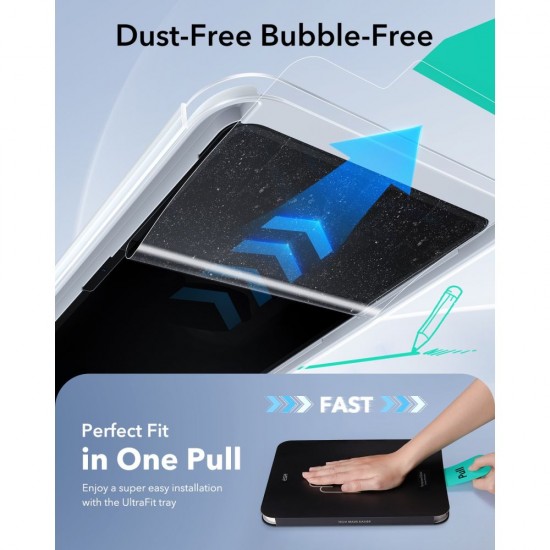 ESR Paper Feel Tempered Glass for iPad Air 10.9” (2020/2022) / 11” (2024/2025/2026)
