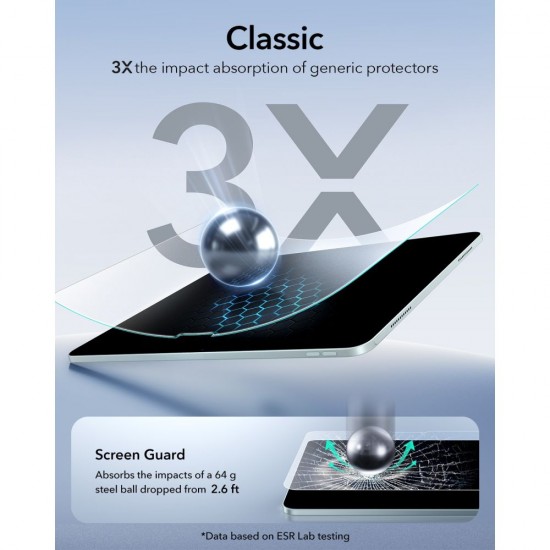 ESR Paper Feel Tempered Glass for iPad Air 10.9” (2020/2022) / 11” (2024/2025/2026)