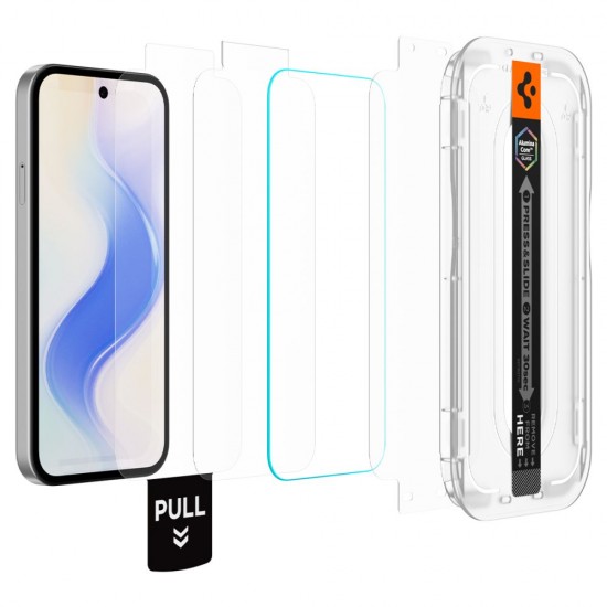 Spigen Glas.tR EZ Fit Pro 2-Pack Tempered Glass Screen Protector for Google Pixel 10A