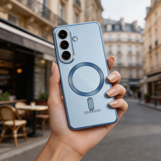 Tech-Protect MagFlex MagSafe Case for Samsung Galaxy S26 - Transparent Blue