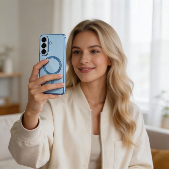 Tech-Protect MagFlex MagSafe Case for Samsung Galaxy S26 - Transparent Blue