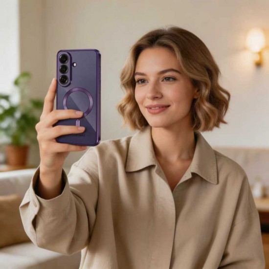 Tech-Protect MagFlex MagSafe Case for Samsung Galaxy S26 - Transparent Purple