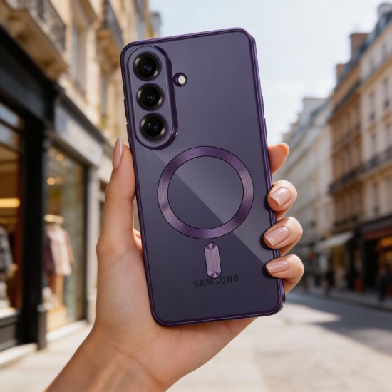 Tech-Protect MagFlex MagSafe Case for Samsung Galaxy S26 - Transparent Purple