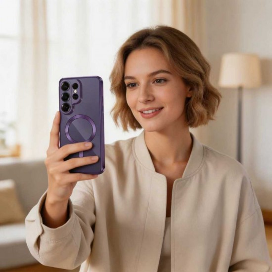 Tech-Protect MagFlex MagSafe Case for Samsung Galaxy S26 Ultra - Transparent Purple