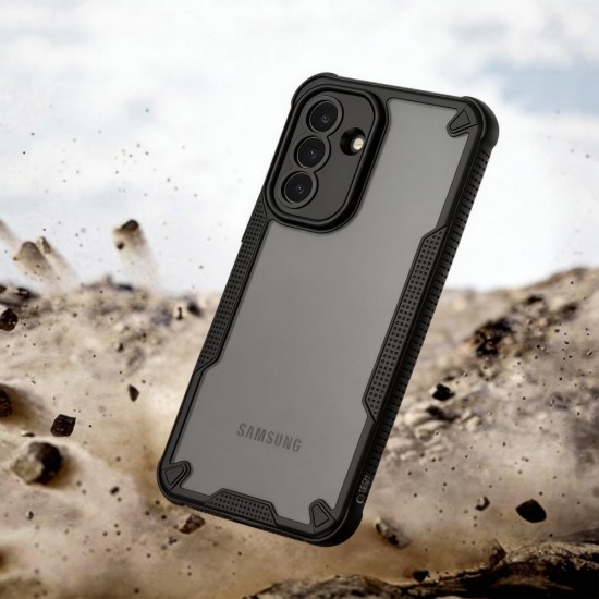 Tech-Protect Rugged Shield Case for Samsung Galaxy A57 5G - Translucent Black