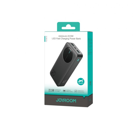 Joyroom JR-PBF14 Pro Powerbank 22.5W 20000mAh with Digital Display 2x USB-A 1x USB-C - Black