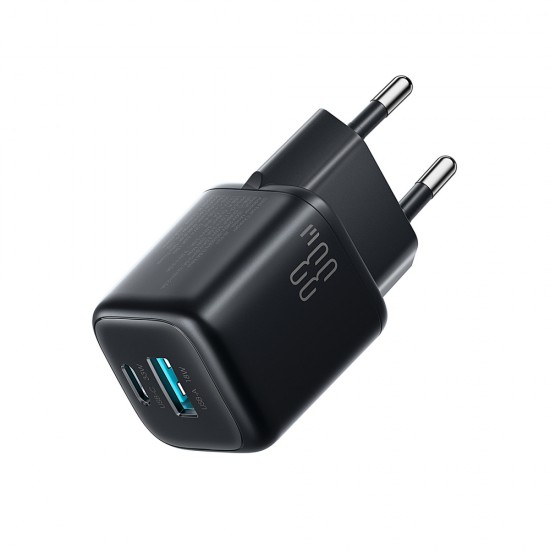 Joyroom JR-TG7 33W USB-A + USB-C wall charger with 30W USB-C - Lightning 1m cable - black