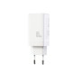 Joyroom JR-TG10 65W GaN 2x USB-C + USB-A wall charger with 100W USB-C - USB-C 1.2m cable - white