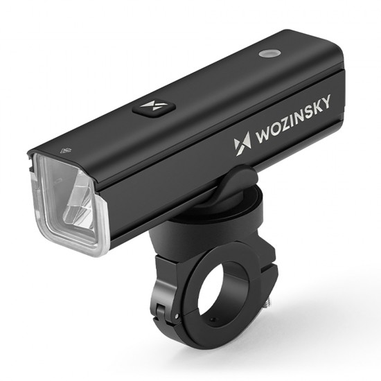 Wozinsky WSBLB3 Front (1000 lm) and Rear USB-C Bike Light Set - Black