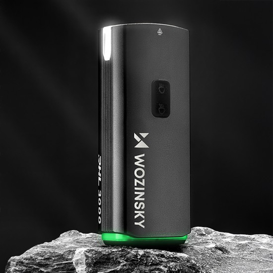 Wozinsky Front Bike Light + USB-C Cable (3000 lm) - Black