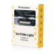 Wozinsky WSBLB2 Front (400 lm) and Rear USB-C Bike Light Set - Black