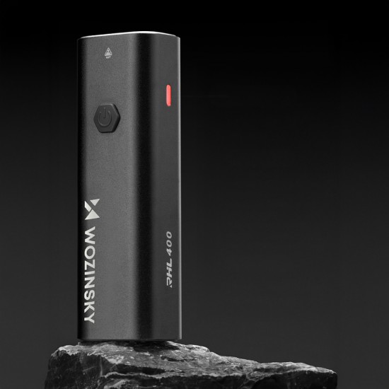 Wozinsky WSBLB2 Front (400 lm) and Rear USB-C Bike Light Set - Black