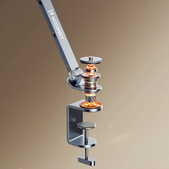 Wozinsky WTY0YS1 magnetic holder, 360° rotating, solid, for phone and tablet - gray