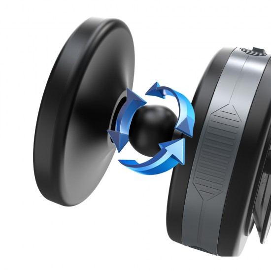 Wozinsky WUSQ-01 Car Holder with Qi Charger Compatible with MagSafe - Black